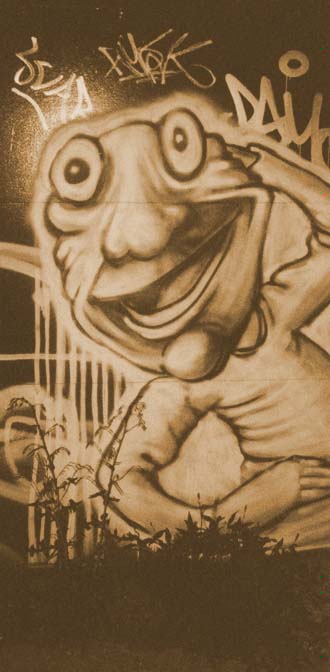 Montreal Graffiti: On Clark near Marie-Anne, 2002