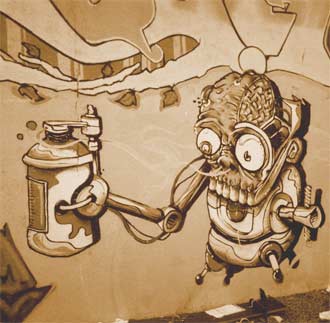 Montreal Graffiti: Piece on Duluth
