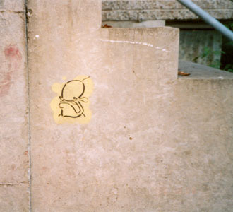 Montreal Graffiti: Stencil on Marie Anne Montreal Graffiti: Stencil on Marie Anne