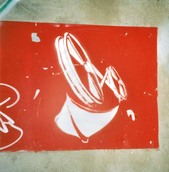 Montreal Graffiti: Stencil near Villeneuve, 2003