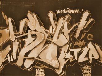 Montreal Graffiti: Piece at Under Pressure 2003