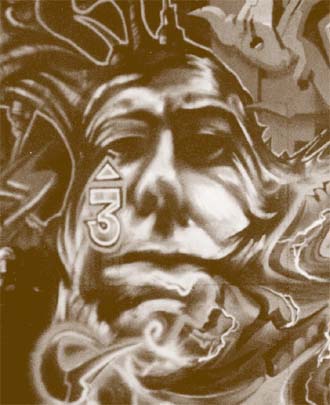 Montreal Graffiti: Piece by Omen at Under Pressure 1999