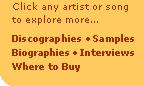 Learn & Own: Click the playlist to discover discographies, interviews, samples and where to buy