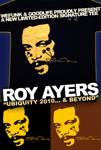 Roy Ayers signature T-shirt now on sale!